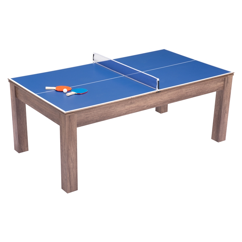 ZUO Bonker 3-in-1 Engineered Wood Rectangular Table in Brown