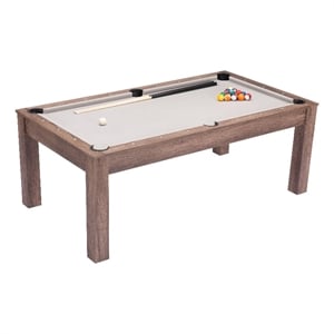 ZUO Bonker 3-in-1 Engineered Wood Rectangular Table in Brown