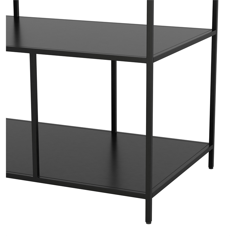 ZUO Singularity Marble Top Rectangular Console Table in White & Black