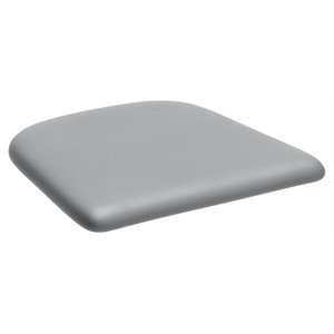 ZUO Elio Modern Style Leather Material Seat Cushion in Gray Finish