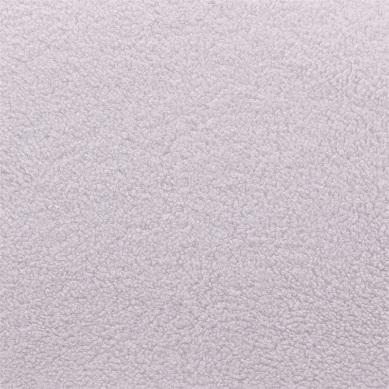 ZUO Bhutan Polyester Shearling Fabric Upholstered Sofa in Light Gray