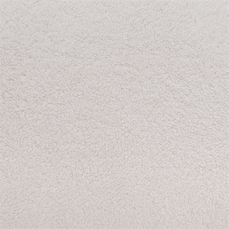 ZUO Tibet Polyester Shearling Fabric Upholstered Sofa in Cream