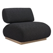 ZUO Barsa Boucle-Like Fabric Upholstered Accent Chair in Black