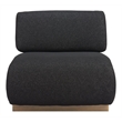 ZUO Barsa Boucle-Like Fabric Upholstered Accent Chair in Black