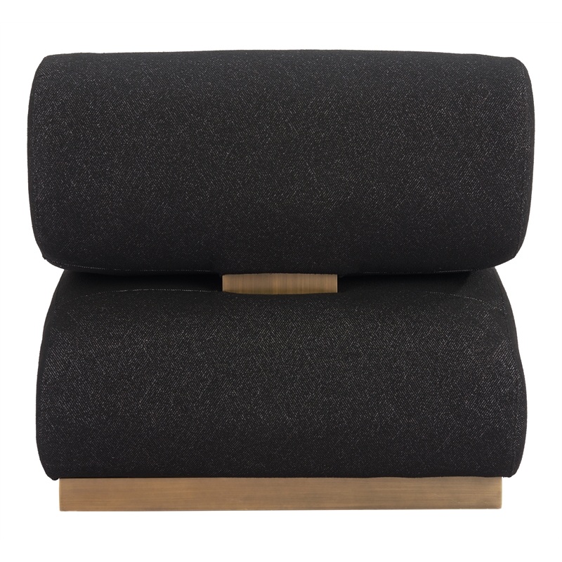 ZUO Barsa Boucle-Like Fabric Upholstered Accent Chair in Black