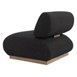 ZUO Barsa Boucle-Like Fabric Upholstered Accent Chair in Black
