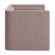 ZUO Trippel Soft Velvet Fabric Upholstered Loveseat in Taupe