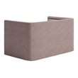 ZUO Trippel Soft Velvet Fabric Upholstered Loveseat in Taupe