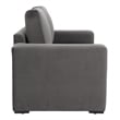 ZUO Jide Fabric-Wrapped Wood Frame Sleeper Sofa in Gray