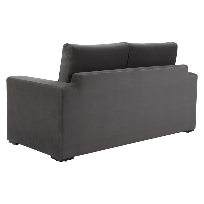 ZUO Jide Fabric-Wrapped Wood Frame Sleeper Sofa in Gray