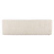 ZUO Osterbro Plush Cord-Style Fabric Upholstered Sofa in Cream