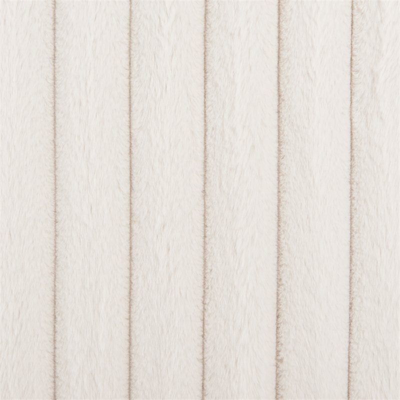 ZUO Osterbro Plush Cord-Style Fabric  Upholstered Accent Chair in Cream