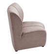 ZUO Garbi Velvet Upholstered Modular Sectional in Beige
