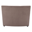 ZUO Garbi Velvet Upholstered Modular Sectional in Beige