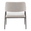 ZUO Vesterboro Boucle Style Fabric Upholstered Accent Chair in Gray