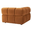 ZUO Rist Velvet Upholstered Corner Chair in Brown