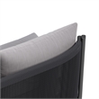 ZUO Horizon Powder Coated Aluminum Frame Sofa in Gray