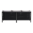 ZUO Horizon Powder Coated Aluminum Frame Sofa in Gray