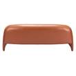ZUO Horten Faux Leather Upholstered Sofa in Brown
