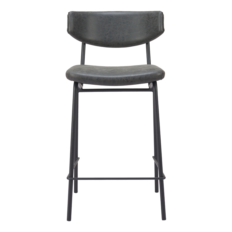 Charon Counter Stool (Set of 2) Vintage Black