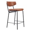 Charon Counter Stool (Set of 2) Vintage Brown
