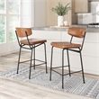 Charon Counter Stool (Set of 2) Vintage Brown