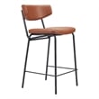 Charon Counter Stool (Set of 2) Vintage Brown