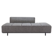 ZUO Confection Faux Leather Upholstered Sofa in Gray
