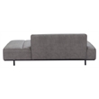 ZUO Confection Faux Leather Upholstered Sofa in Gray