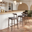 Tuzka Barstool (Set of 2) Gray & Espresso