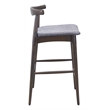 Tuzka Barstool (Set of 2) Gray & Espresso