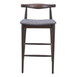 Tuzka Barstool (Set of 2) Gray & Espresso