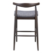 Tuzka Barstool (Set of 2) Gray & Espresso