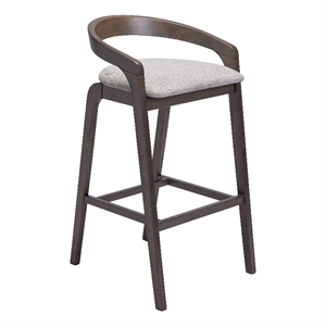Troy Barstool (Set of 2) Dove Gray & Espresso