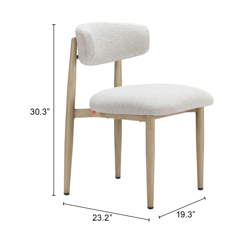 Bege Dining Chair White