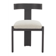 Tiana Dining Chair Black & Beige