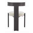 Tiana Dining Chair Black & Beige