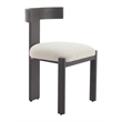 Tiana Dining Chair Black & Beige