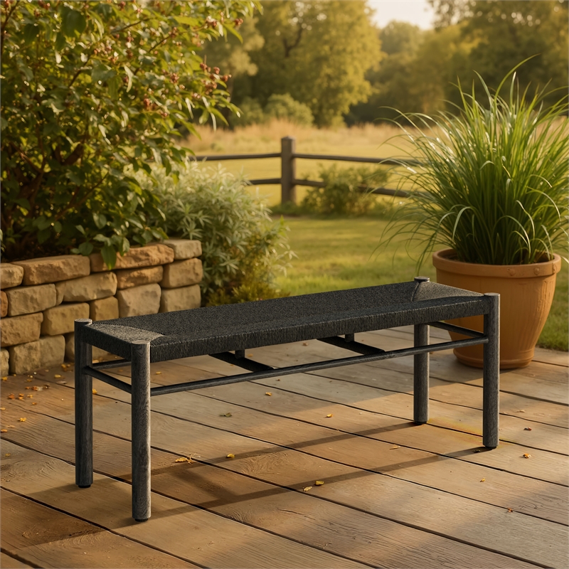 Iska Outdoor Collection Bench Black