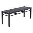 Iska Outdoor Collection Bench Black
