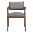 Delhi Dining Chair (Set of 2) Gray & Walnut