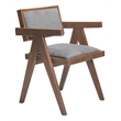 Delhi Dining Chair (Set of 2) Gray & Walnut
