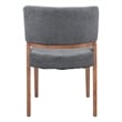 Sunobu Dining Chair (Set of 2) Azure Gray & Walnut