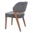 Sunobu Dining Chair (Set of 2) Azure Gray & Walnut