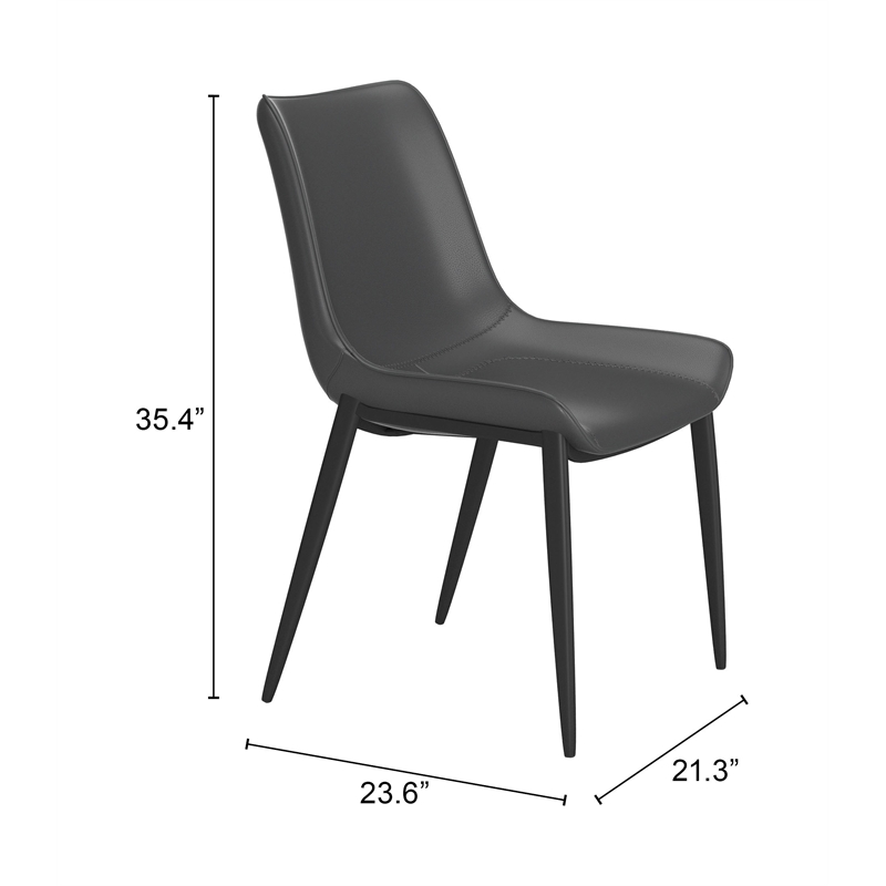 Magnus Dining Chair (Set of 2) Black