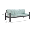 Rolig Outdoor Collection Sofa Green