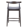 Tuzka Counter Stool (Set of 2) Gray & Espresso