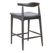 Tuzka Counter Stool (Set of 2) Gray & Espresso