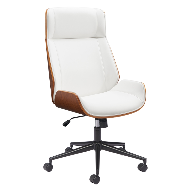 flex high back office chair white