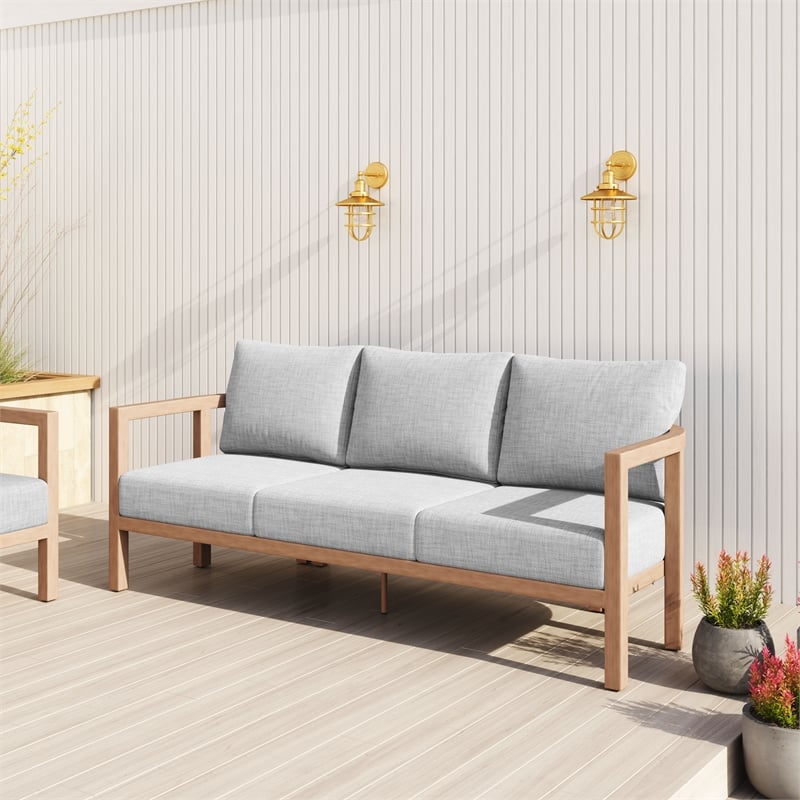 Leto Outdoor Collection Sofa Gray